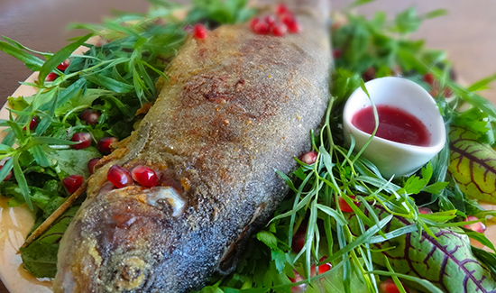 Калмахи с гранатом (Trout with Pomegranate)