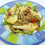 Салат киноа с артишоками