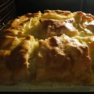 Ачма (Georgian Cheese Puff Pie – Achma)
