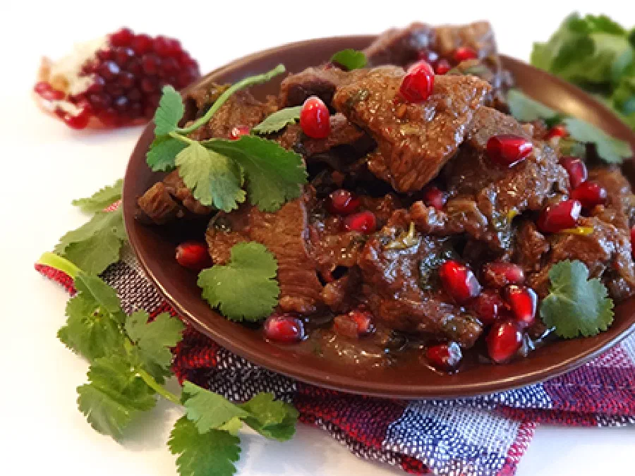 Аджикиани (Beef with Pomegranate «Ajikiani»)