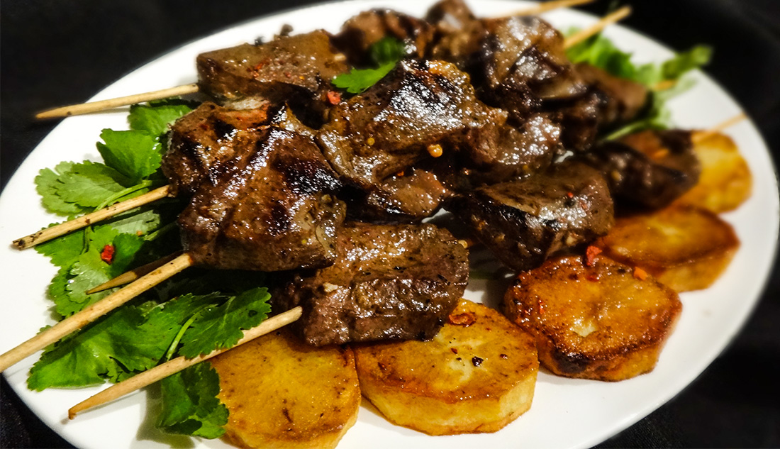 Peruvian Anticuchos de Corazon