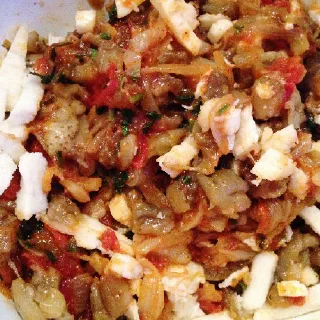 Берек с баклажанами и моцареллой (Eggplant borek)