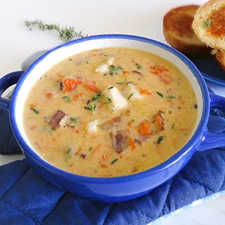 Чаудер с тыквой и треской (Chowder with Pumpkin and Cod)