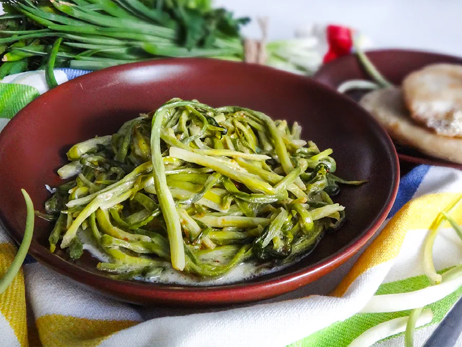 Черемша с молоком (Chechen Ramson in Milk)
