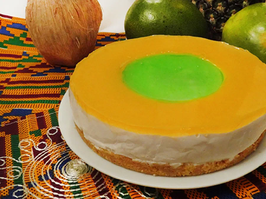 Чизкейк с анноной или сметанным яблоком (Soursop Cheesecake)