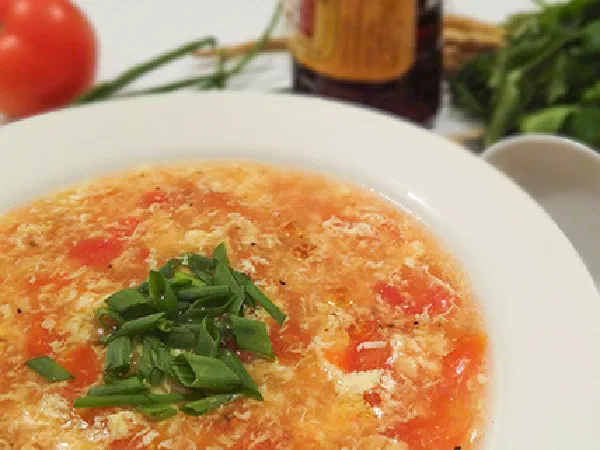 Даньхуатан томатный с яйцом (Egg Drop Soup)