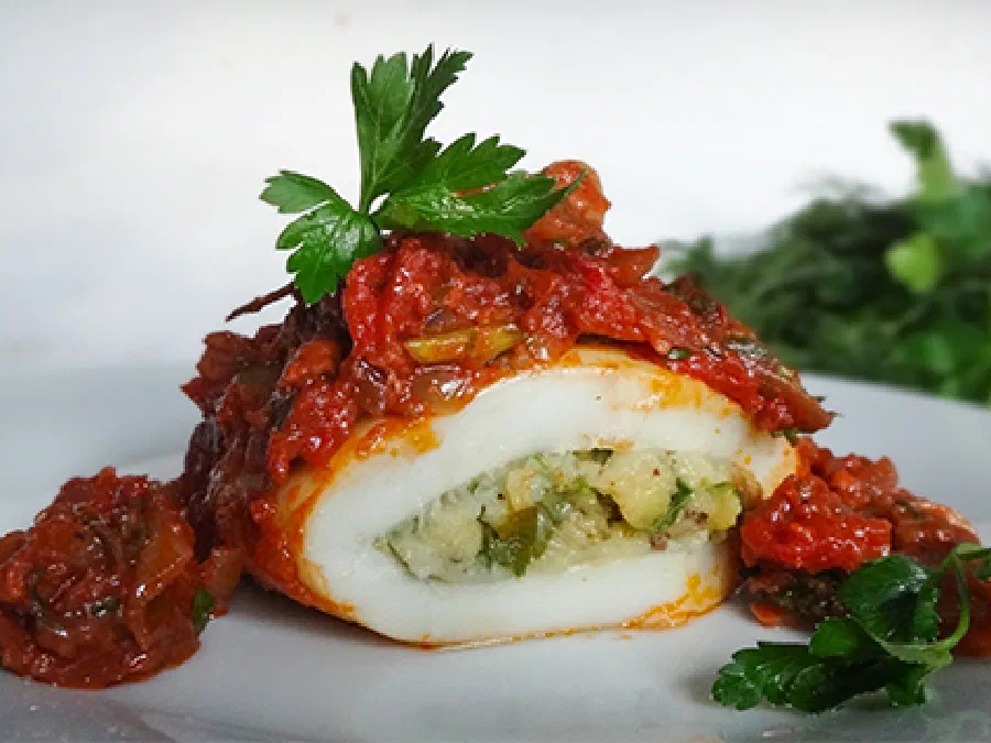 Фаршированные кальмары (Stuffed Squid)