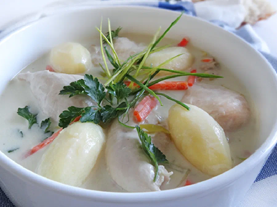 Гентский ватерзой с курицей (Gentse Waterzooi)