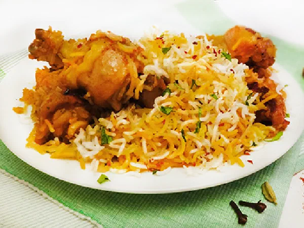 Хайдерабадский бирияни с курицей (Hyderabadi Chicken Biryani – Kachi Yakhni Biryani)