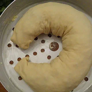 Хунон с мясом (Uzbek Steam Roll with Meat) 