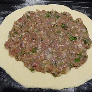Хычын карачаевский открытый с мясом (Karachay Pie with Meat Hychyn)