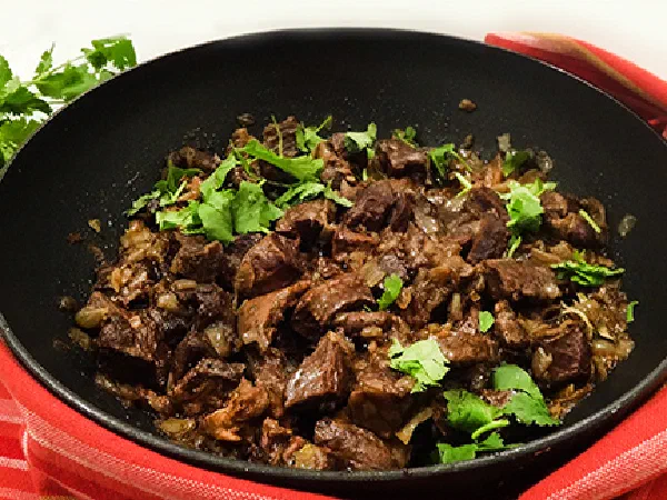 Каурма из говяжьего сердца (Beef Heart Qaurma)