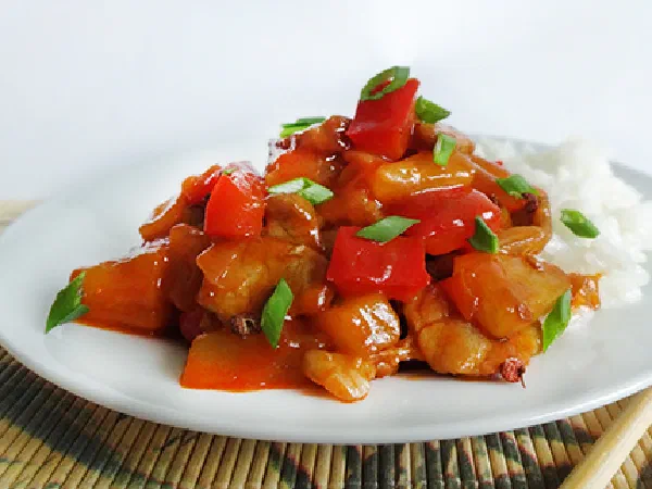 Кисло-сладкая свинина с ананасом. Стир-фрай (Sweet and Sour Stir-Fried Pork)