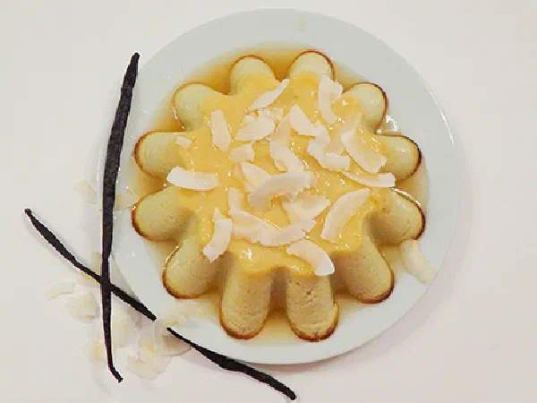 Кокосовый флан с ромом (Coconut Flan)