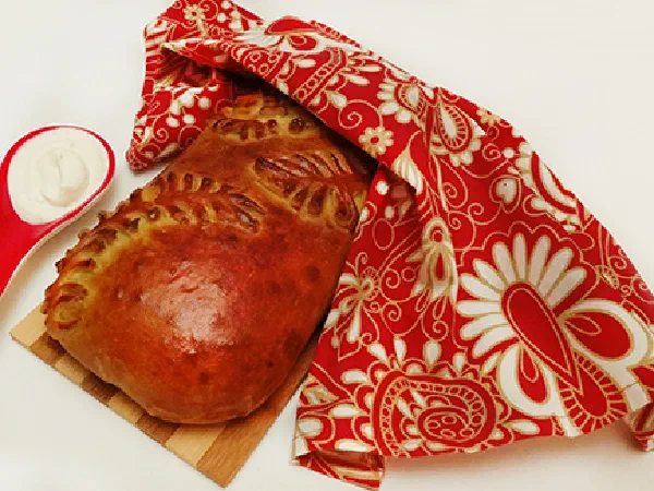 Кулебяка с капустой (Russian Cabbage Pie «Coulibiac»)