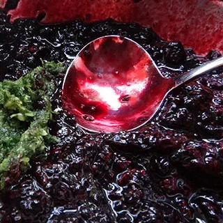 Курица с ежевичным соусом (Chicken with Blackberry Sauce )