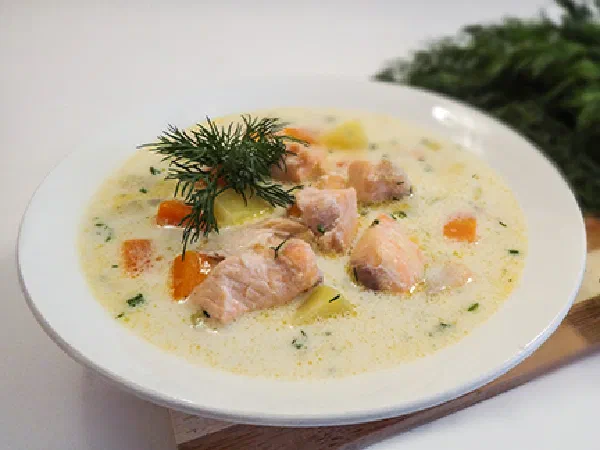 Лохикейтто – сливочный суп из лосося (Creamy Salmon Soup – Lohikeitto)