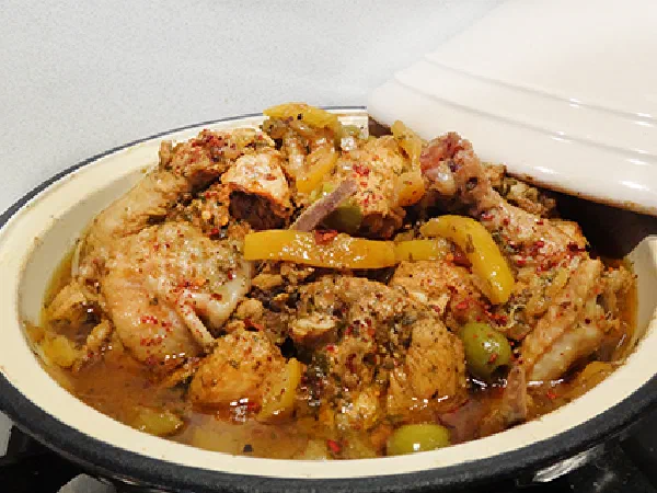 Марокканский тажин с солеными лимонами и оливками (Moroccan Chicken, Salted Lemon and Olives)