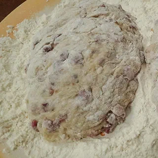 Начинка с куриными потрошками (Big Halusky with Chicken Gizzards, Liver, Heart – «Nachinka»)