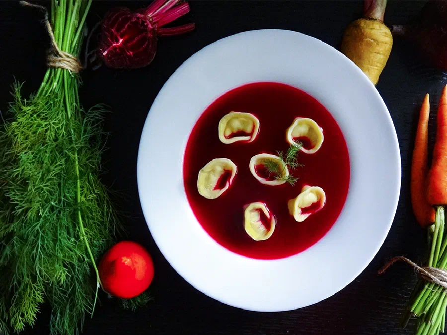 Польский борщик с ушками (Polish Borscht with Dumplings)