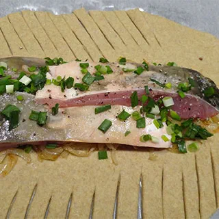 Рыбник – русский пирог с рыбой (Russian fish pie – Rybnik)