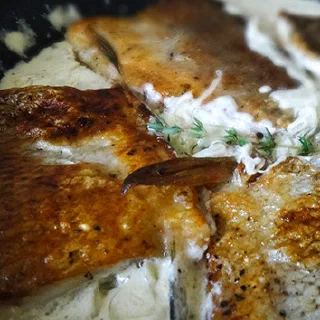 Сиг в сметане (Whitefish in Sour Cream)