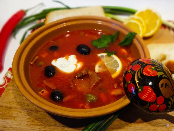 Солянка мясная – домашний рецепт (Russian Meat Soup – Solianka)