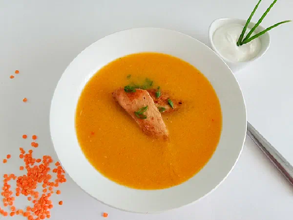 Суп-пюре из чечевицы с курицей (Chicken and Lentil Soup)