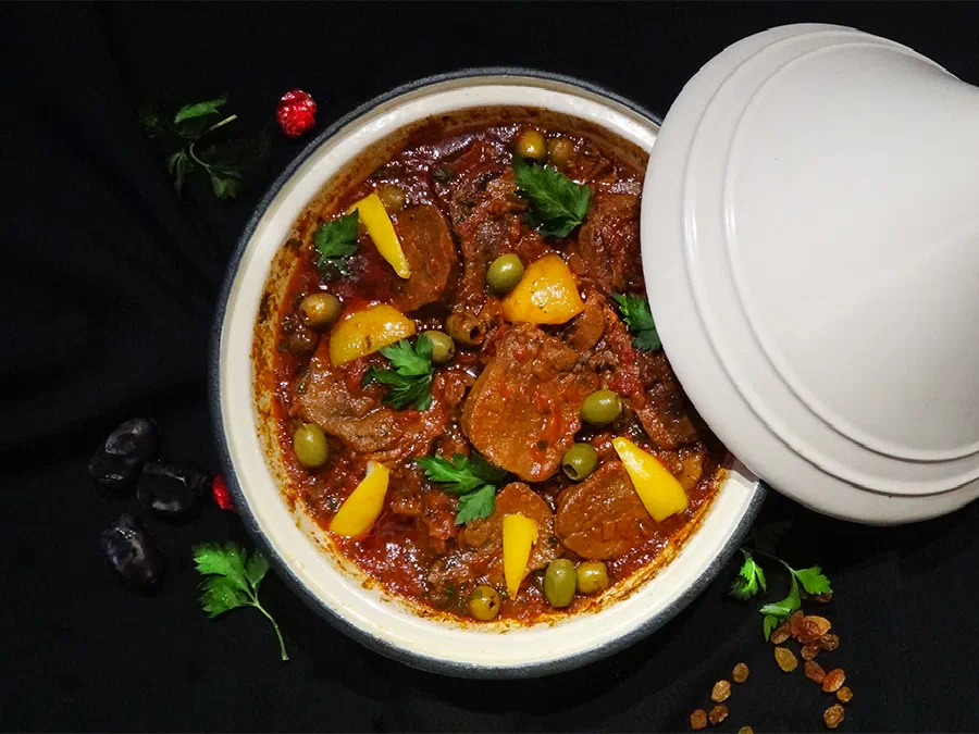 Тажин из говяжьего языка (Beef Tongue Tagine)