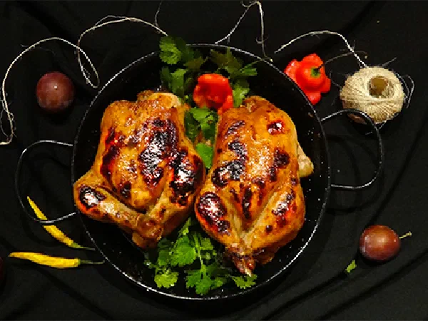 Цыплята корнишоны в сливовой глазировке (Cornish Hen in Plum Glaze)