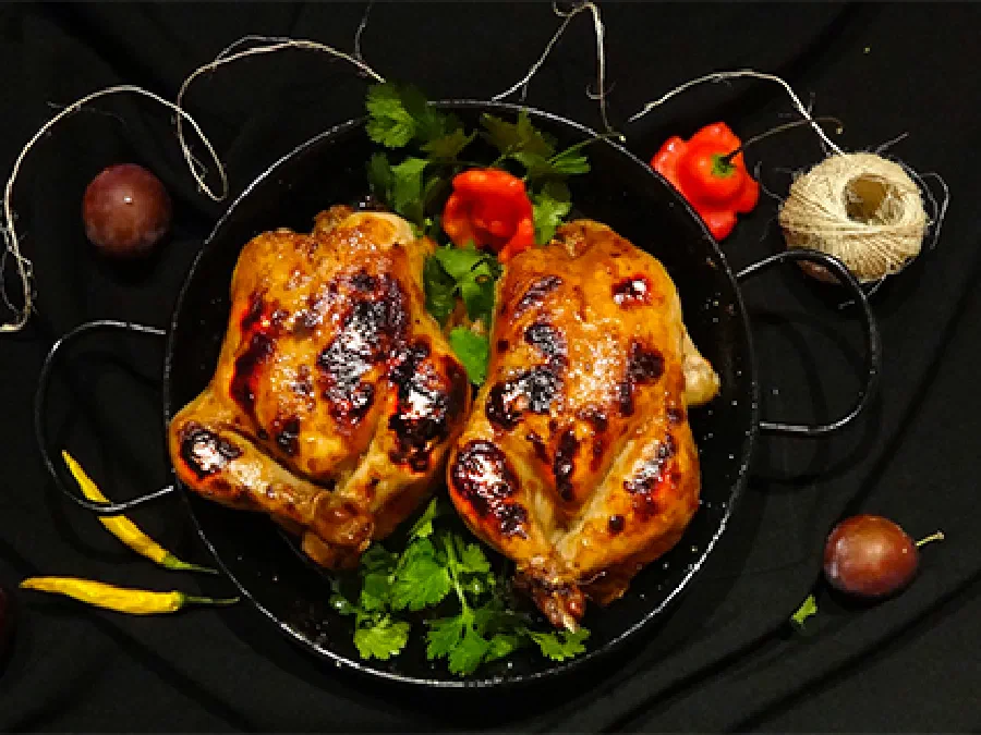 Цыплята корнишоны в сливовой глазировке (Cornish Hen in Plum Glaze)