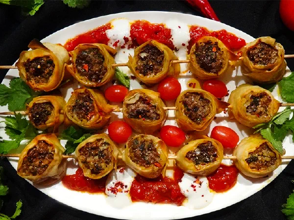 Юфкалы шиш-кебаб (Yufkali sis kebab)