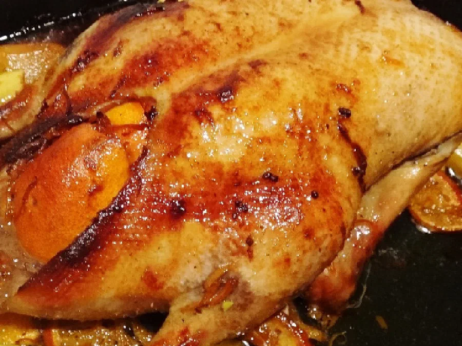 Запеченная утка с апельсинами (Roast Duck with Oranges)