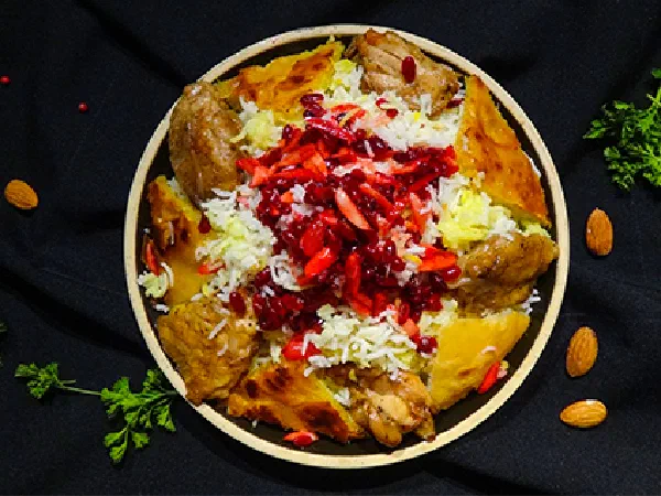 Зириш плов – плов с барбарисом (Pilaf with Barberry, Almonds and Chicken)