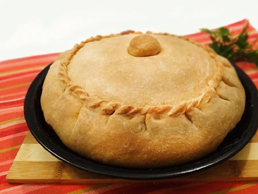 Зур Бэлеш с мясом и картофелем (Tatar Big Pie – Зур-Белеш)