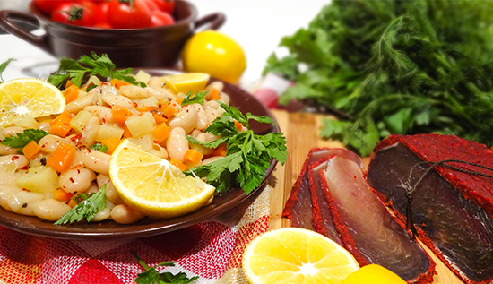 Белая фасоль с оливковым маслом (Fasulye Pilaki)