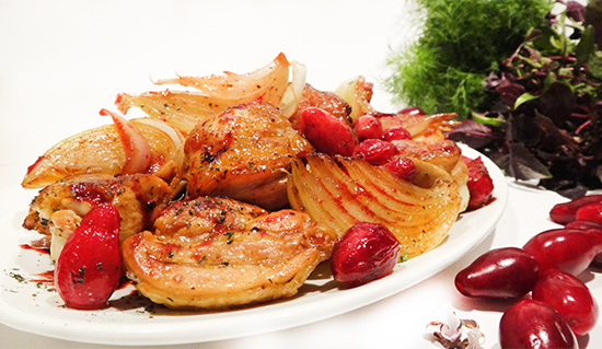 Овришта: курица с кизилом (Azerbaijani Chicken with Cornelian cherries – Ovrishta)