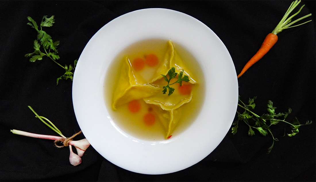 Креплах с курицей (Chicken Kreplach)