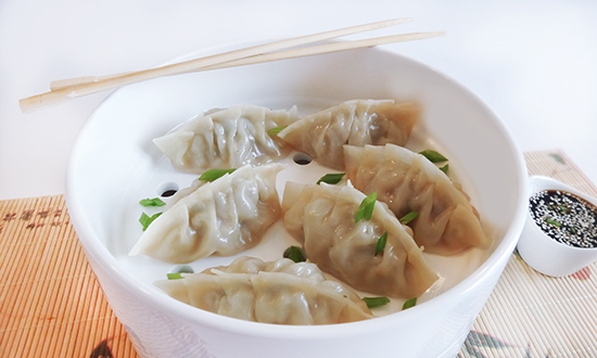 Цзяоцзы со свининой и креветками (Jiaozi)