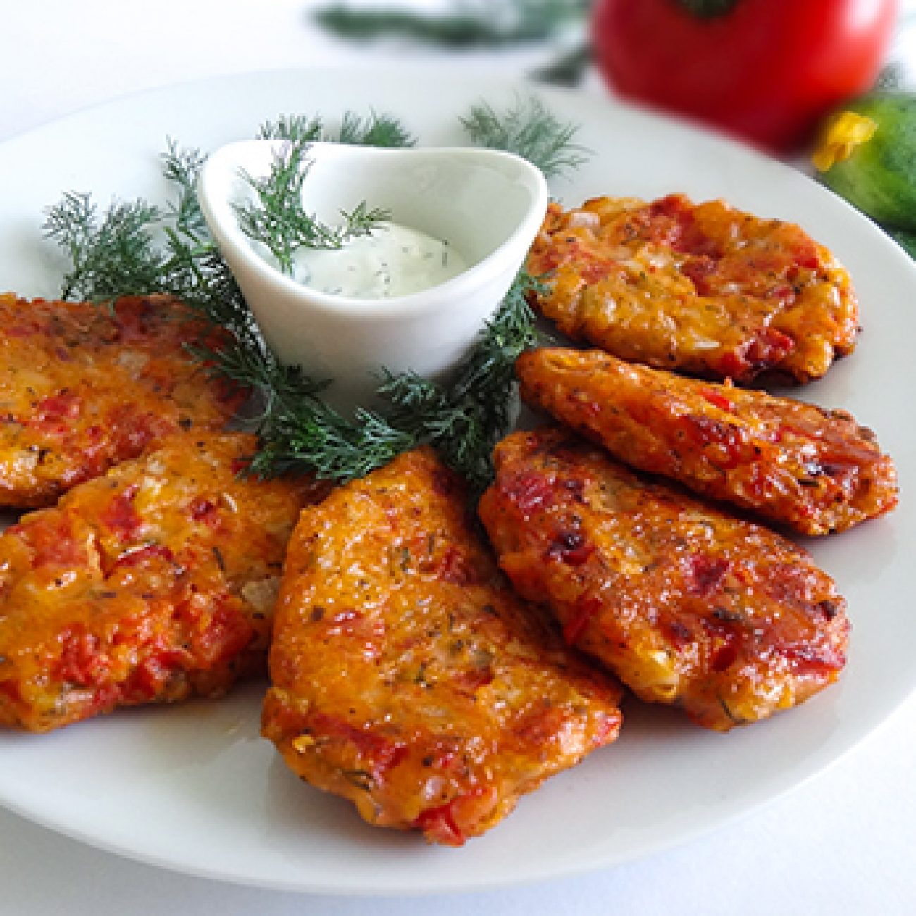 Доматокефтедес (Greek Tomato Fritters — Domatokeftedes)