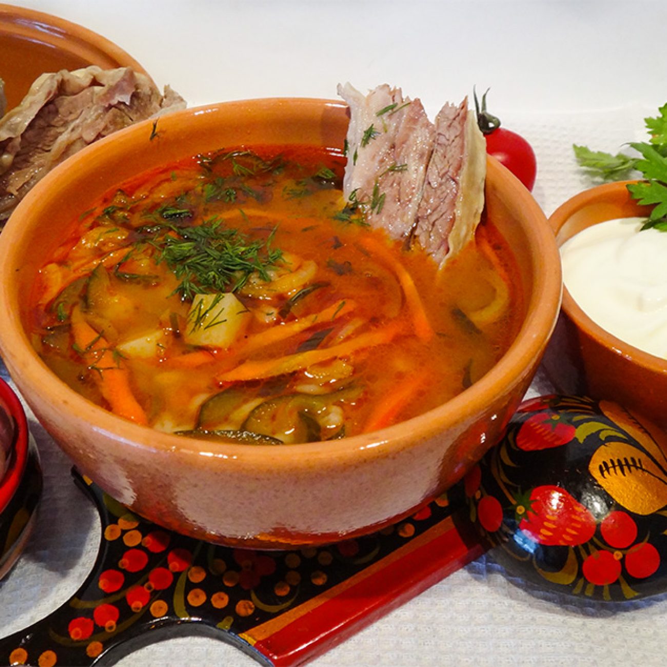 Русская кухня супы