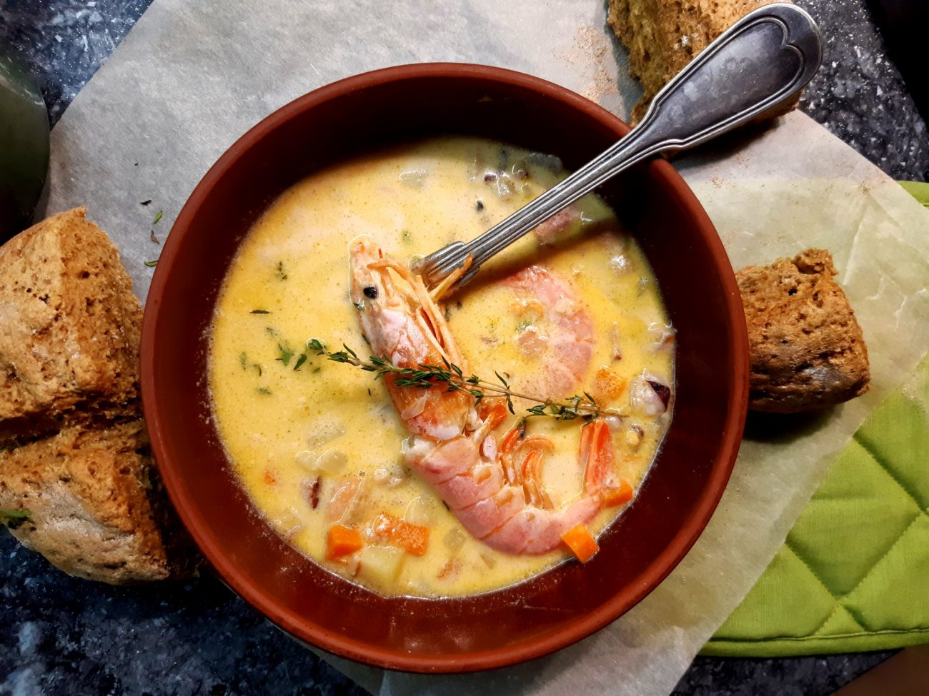 Ирландский суп чаудер с морепродуктами (Irish Seafood Chowder)