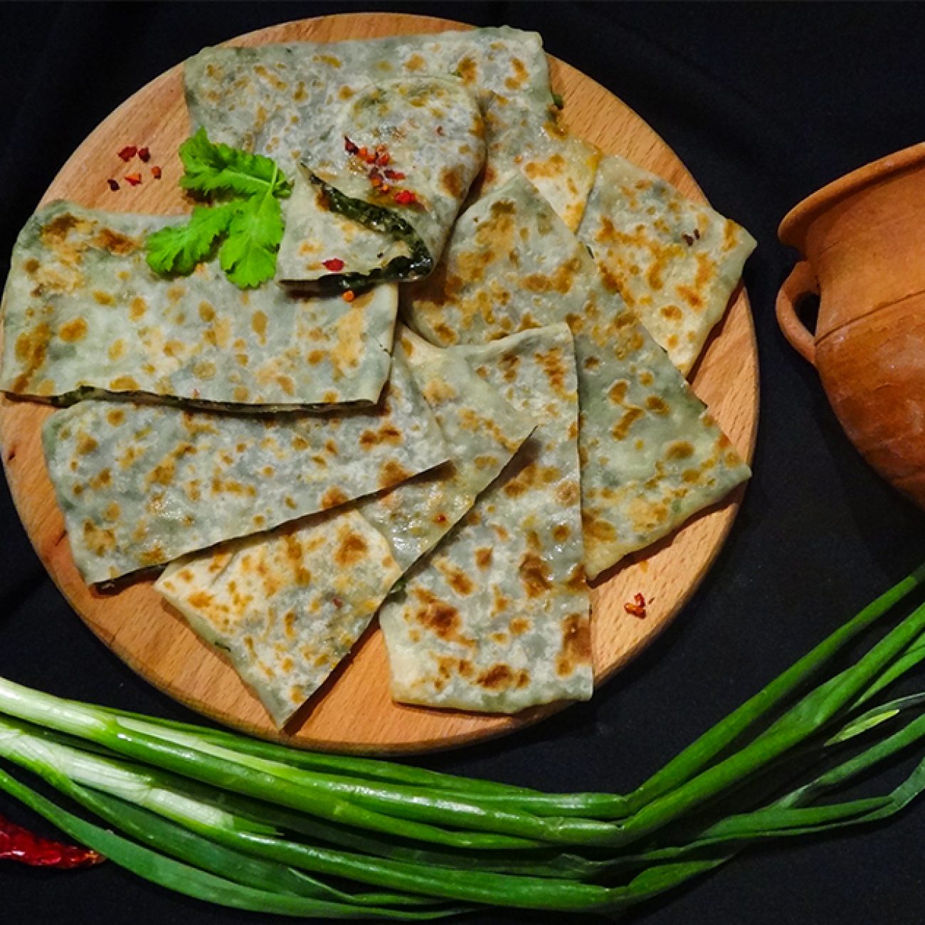 Отлу гёзлеме – турецкие лепешки с зеленью (Turkish Flat Bread with Herbs –  Otlu Gozleme)