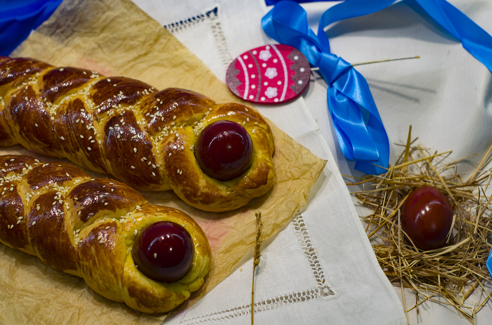 Цуреки — греческие пасхальные булочки (Greek Easter Buns — Tsoureki)